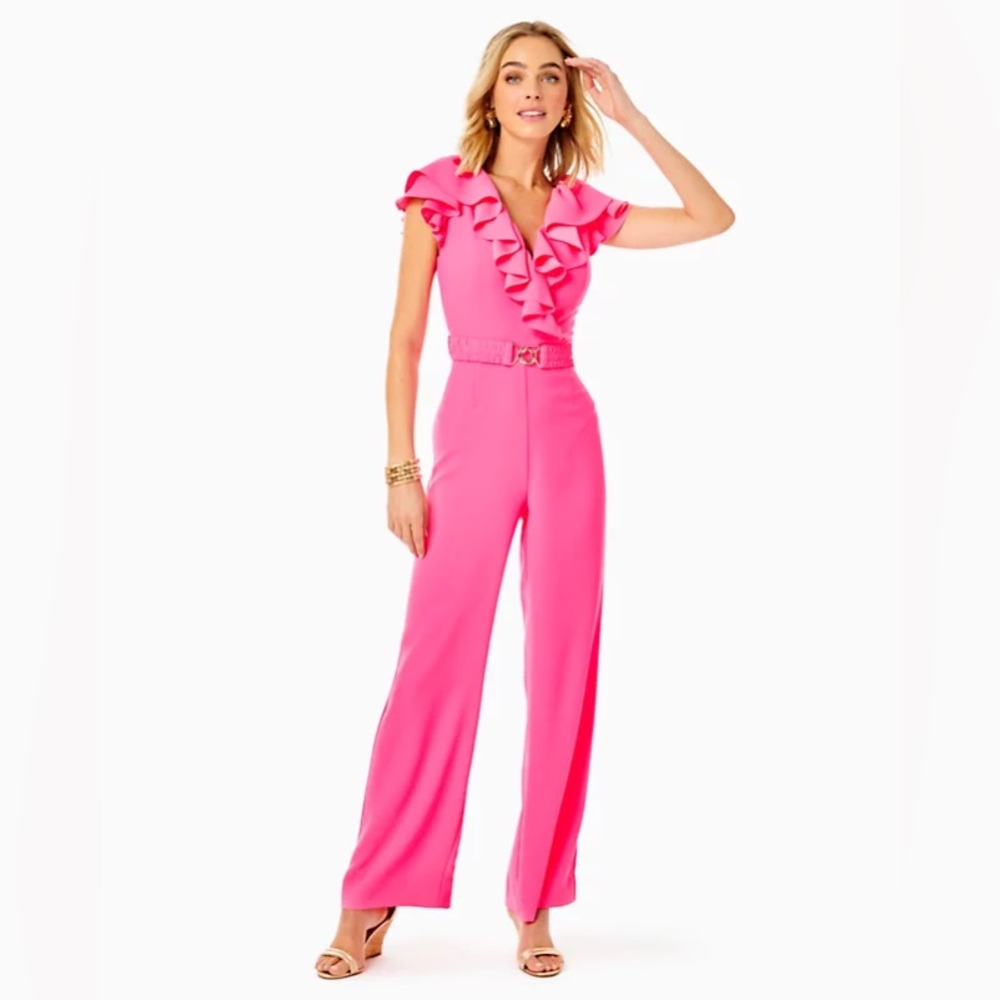 LILLY PULITZER - Cassian Ruffle Jumpsuit - SIZE 4 NWT